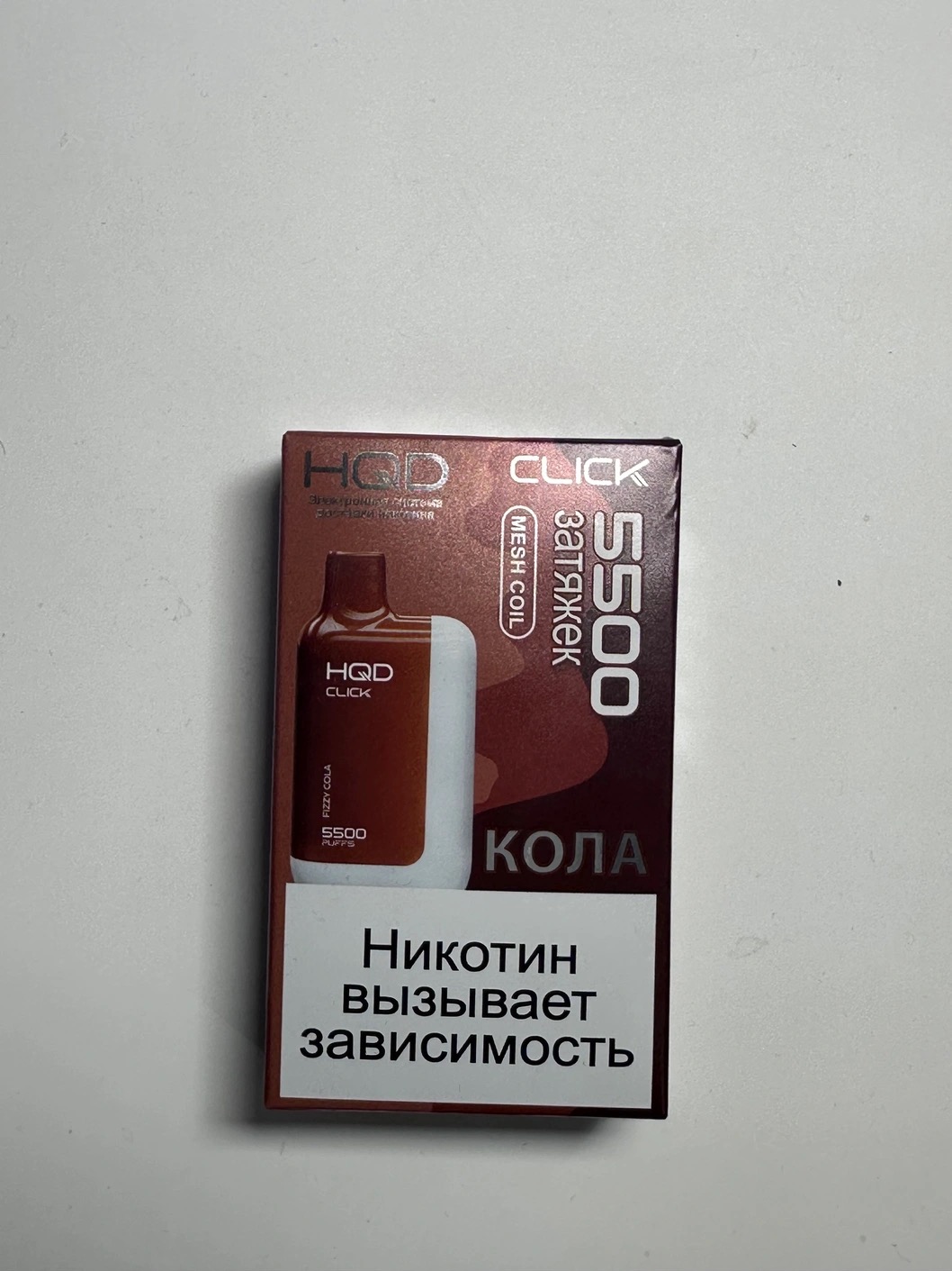 HQD Click 5500 устройство и картридж Кола