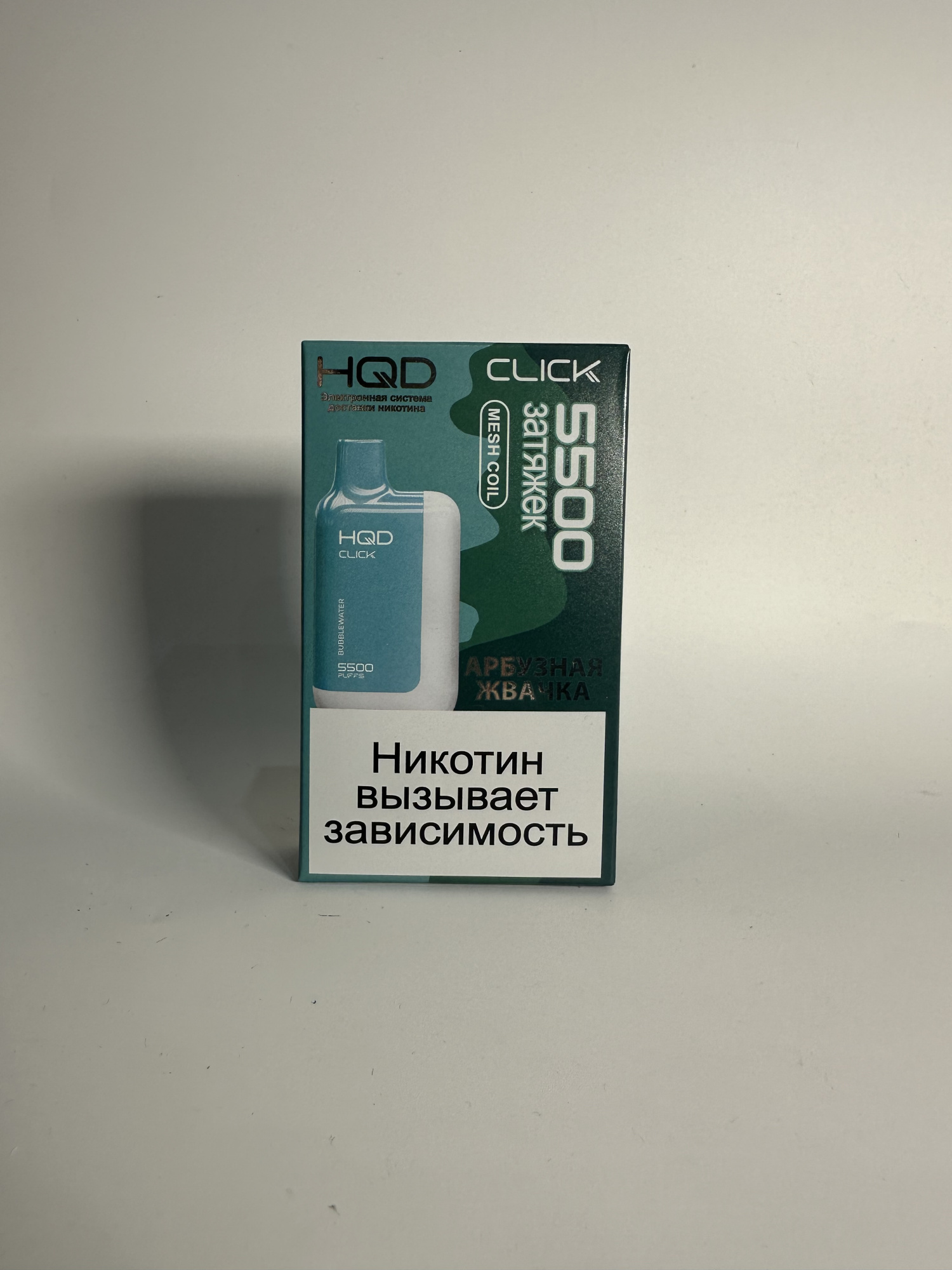 HQD Click 5500 устройство и картридж Арбузная жвачка