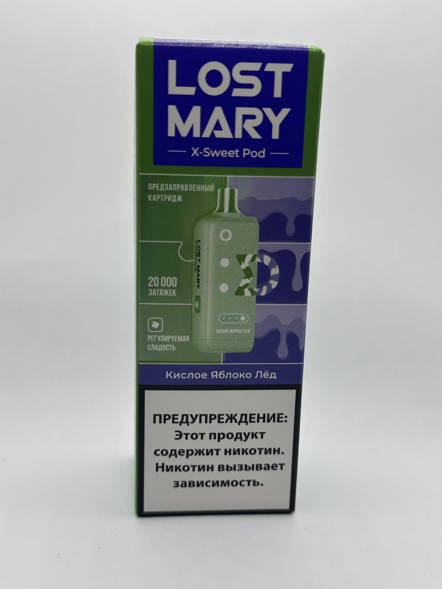 Lost Mary X-link картридж Кислое яблоко лед (Сладкая линейка)